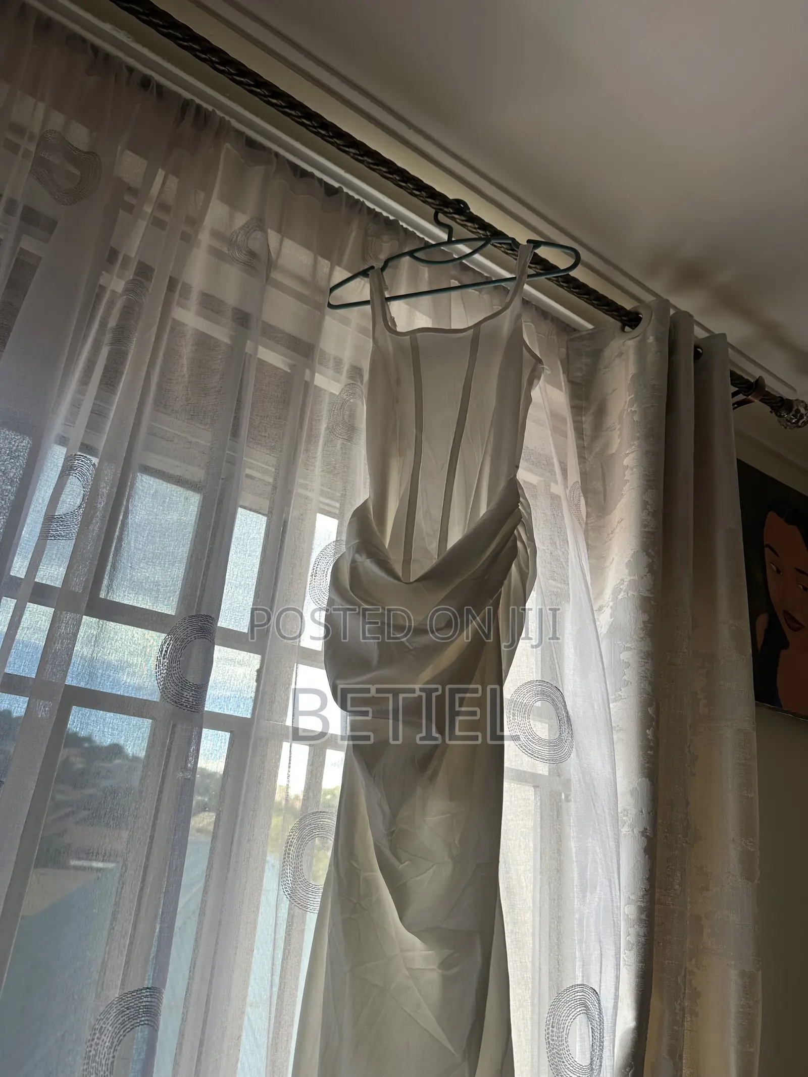 Satin White Dress