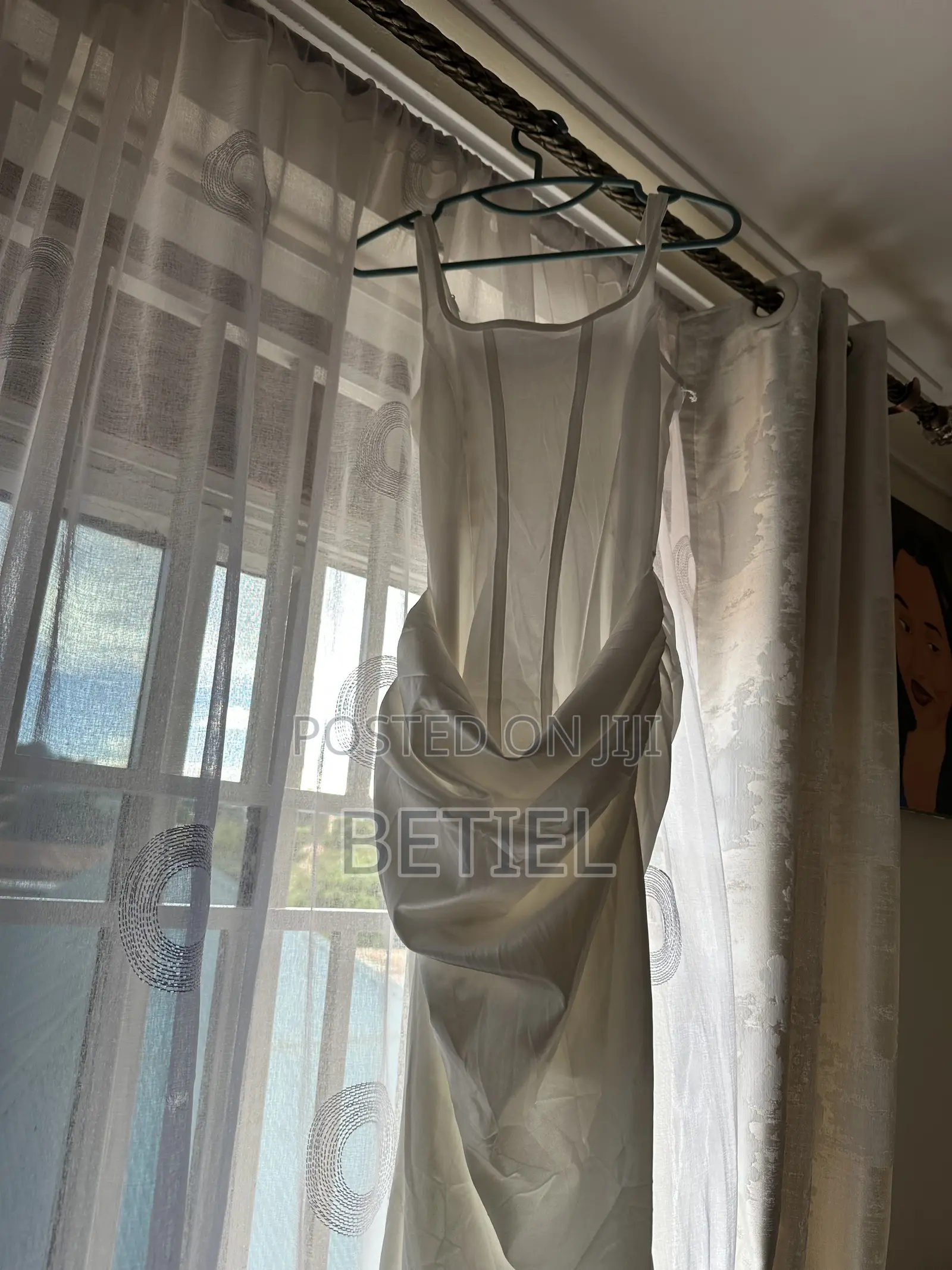 Satin White Dress