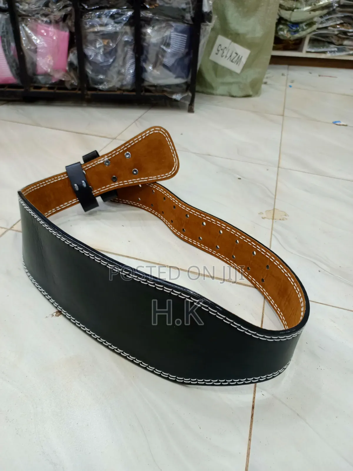 Leather Weightlifting Belt