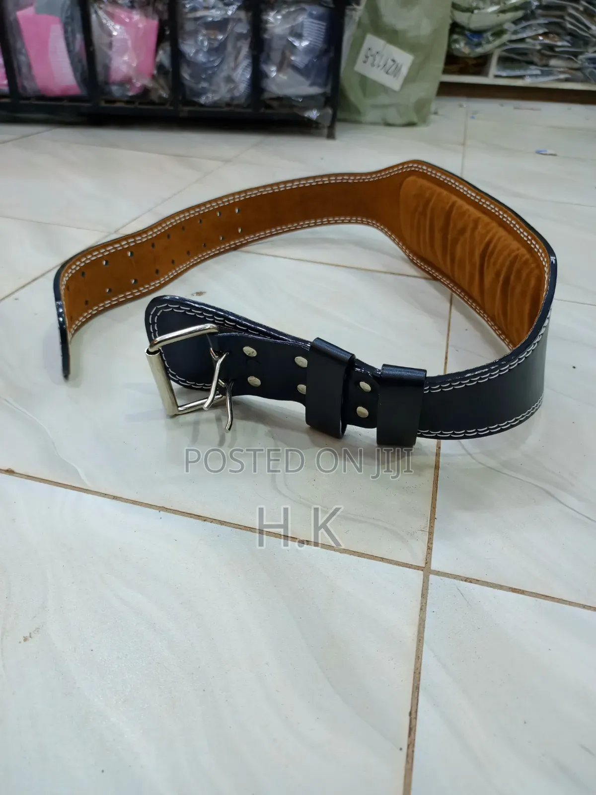 Leather Weightlifting Belt