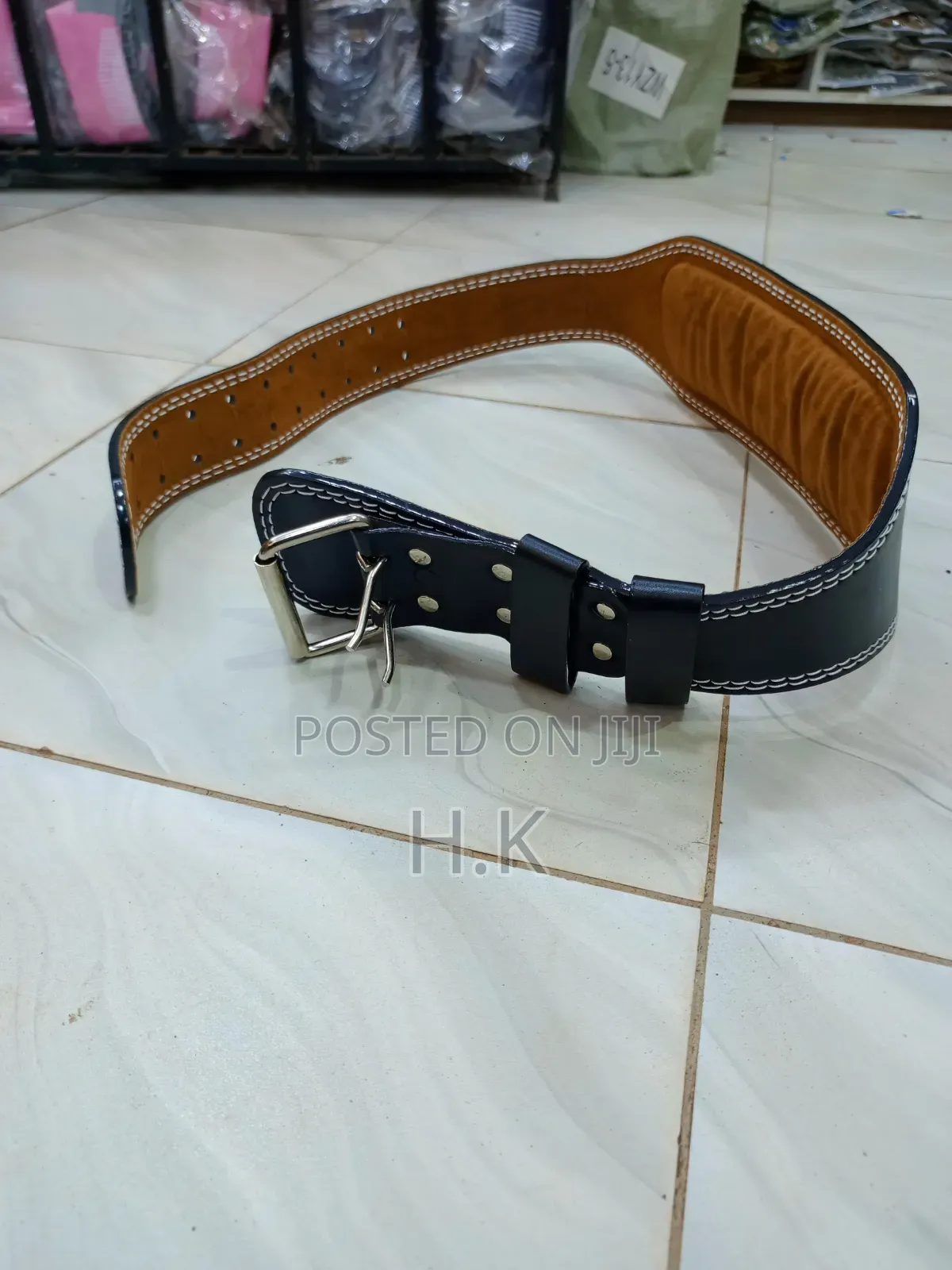 Leather Weightlifting Belt