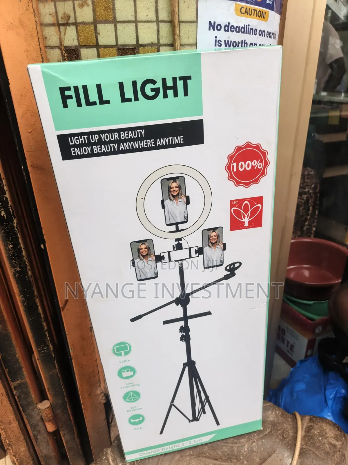 Fill Light Combo Ring Light Mic Holder 2 Phone Holder Stand
