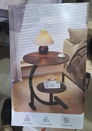 C - Shaped Sofa Side Table - 2 Layer