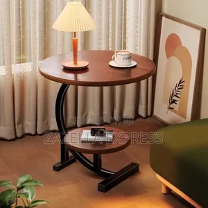 C - Shaped Sofa Side Table - 2 Layer