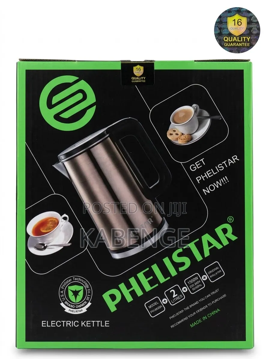 PHELISTAR PH-8820A 2L Electric Stainless Steel Kettle (1500W)