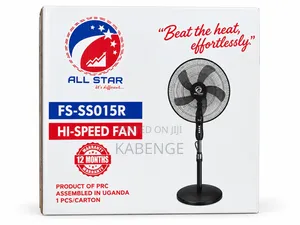 ALL STAR FS-SS015R High-Speed Oscillating Pedestal Stand Fan