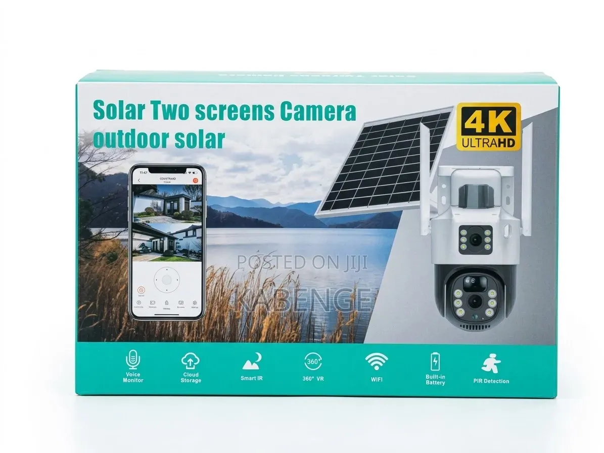 Generic / Unbranded Dual-Screen 4K Ultra HD Outdoor Solar PTZ