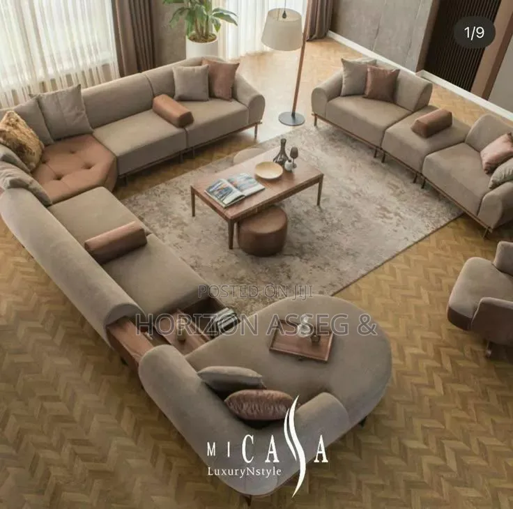 Premium Luxury 8 Seater Fabric Sofa