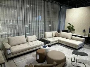 L-Shape 6 Seater Fabric Sofa