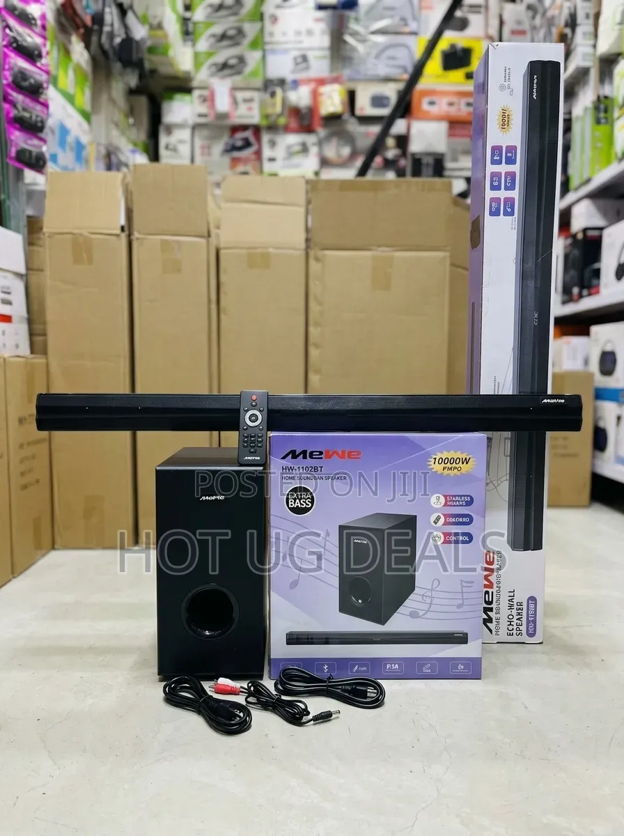 MeWe 10000W Bluetooth Soundbar & Subwoofer | Extra Bass MW-1102BT