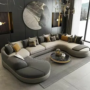 Simple L-Shape High Density Fabric Sofa