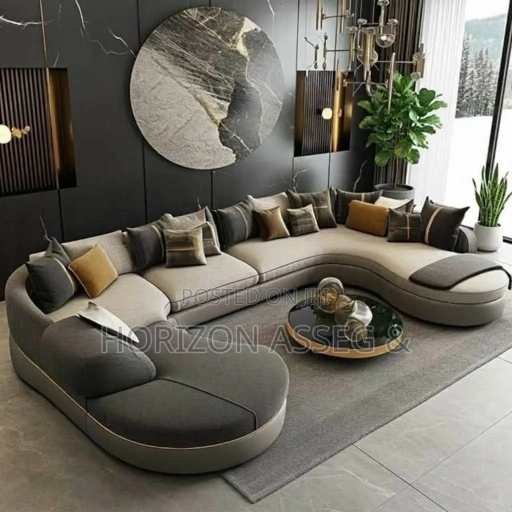 Simple L-Shape High Density Fabric Sofa