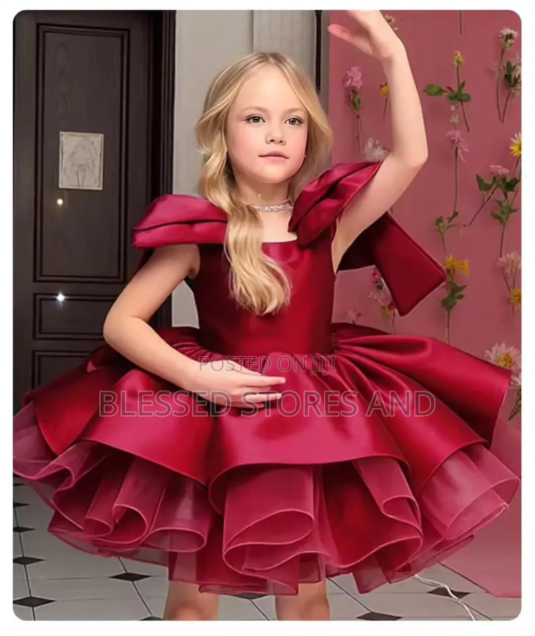 Girls Round Party Dress