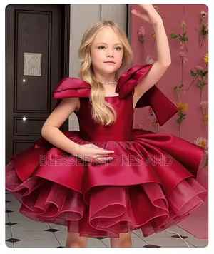 Girls Round Party Dress