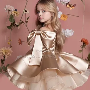 Girls Round Party Dress