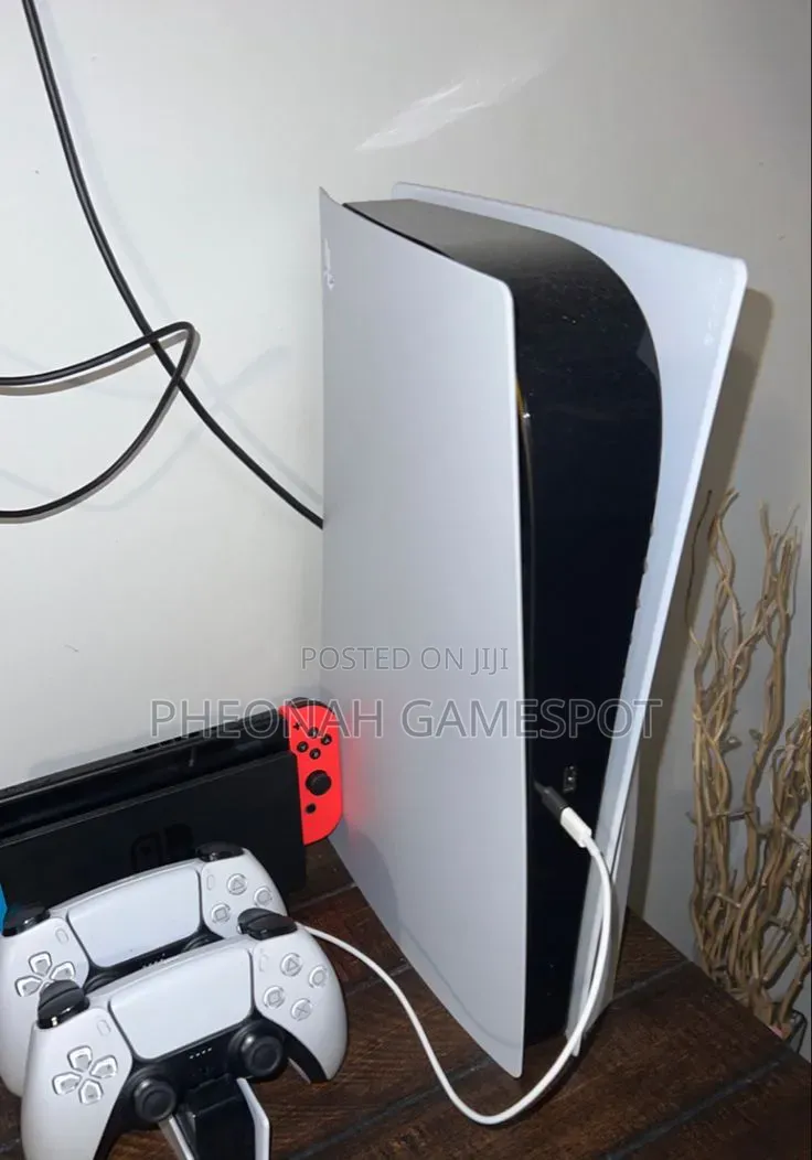 PS5 Standard Bundle With Two Controllers and Games for Hot Weather.