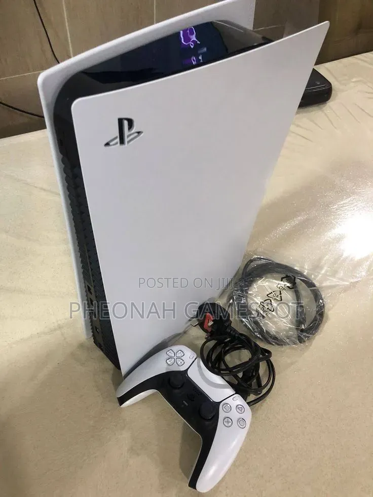 PS5 Standard Bundle With Two Controllers and Games During Rainy Days