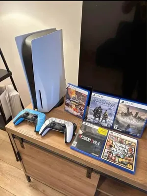 PS5 Standard Bundle With Two Controllers and Games to Avoid Downtown
