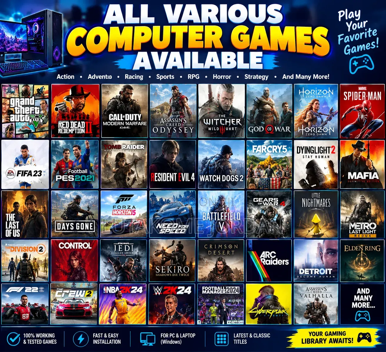 All Computer Games Available