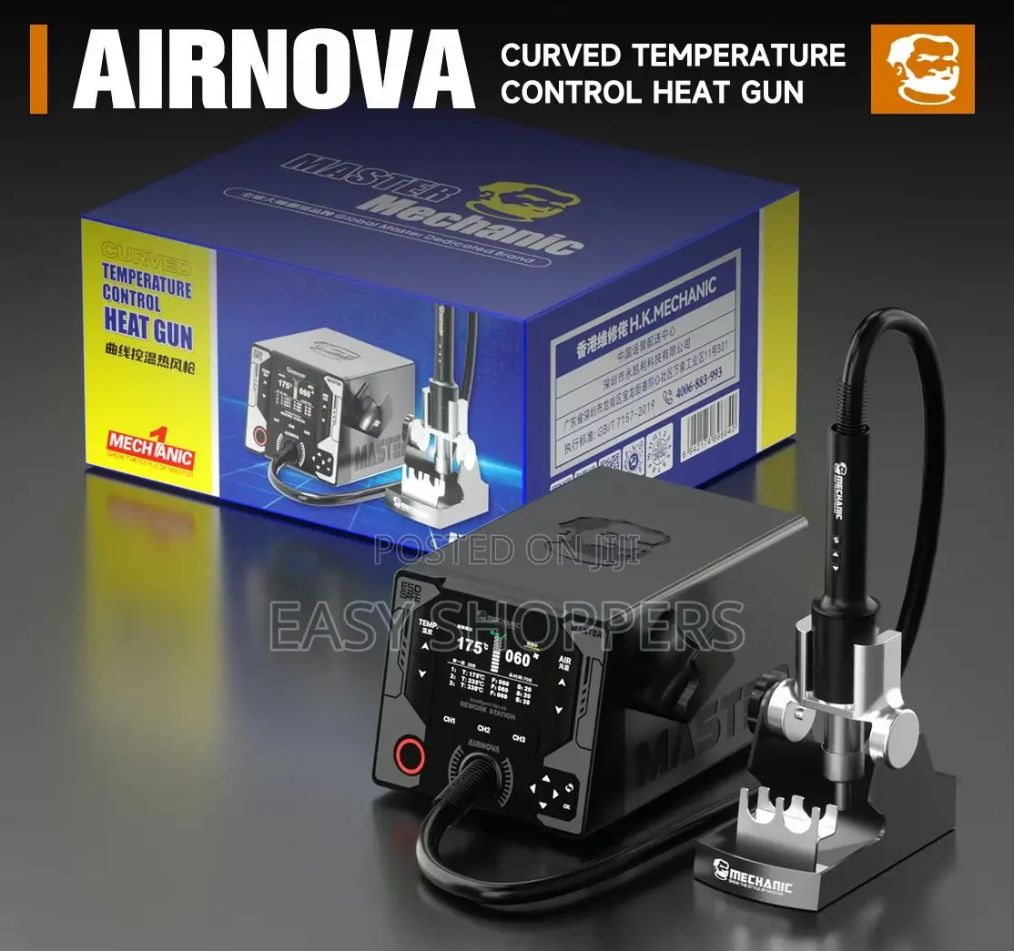 The Mechanic AIRNOVA Hot Air Gun 1200W Rework Station Repair Tool