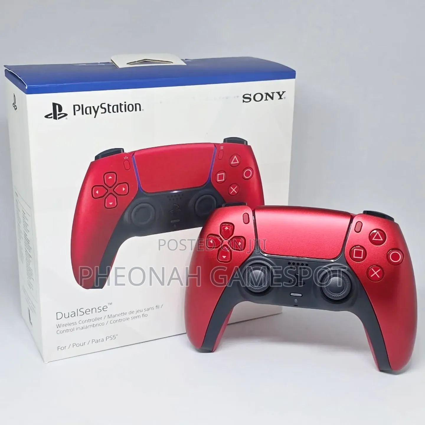 PS5 Original Red Controller: Kampala Boys Fear Your Gaming Power