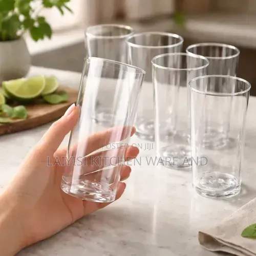 60-Piece Unbreakable Acrylic Plastic Drinking Glasses Home,Restaurants
