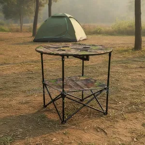 Lightweight Camping Table With Cup Holders Compact Folding Table