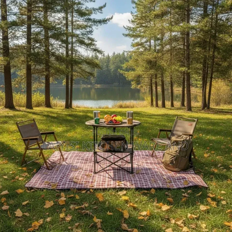 Lightweight Camping Table With Cup Holders Compact Folding Table