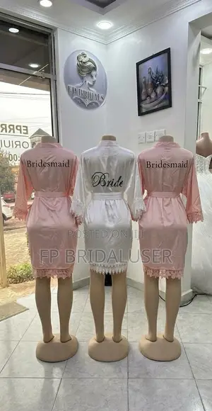 Pink Bridal Robes