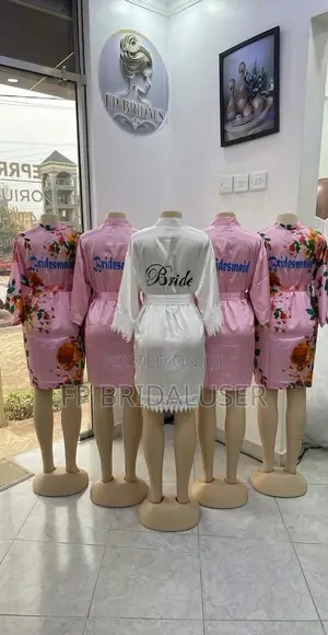 Pink Bridal Robes