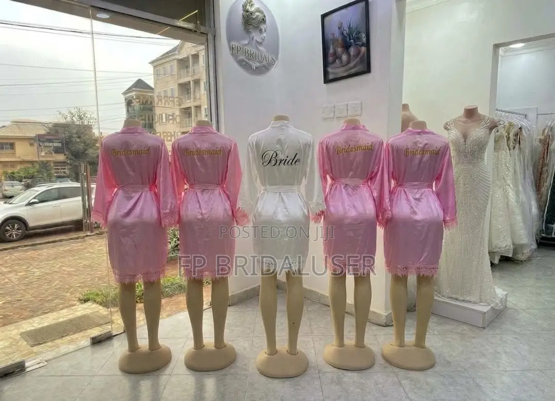 Pink Bridal Robes