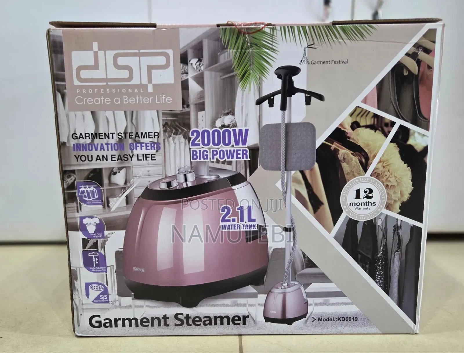 DSP 2.1L Electric Garment Steamer