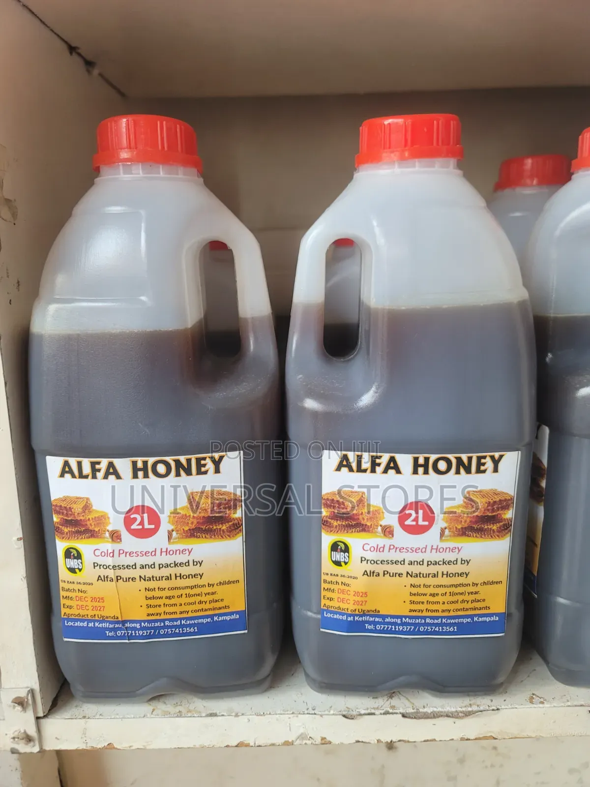 2 Litters Natural Honey