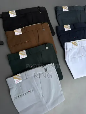 Men's Bootcut or Flare Formal Beltless Trousers
