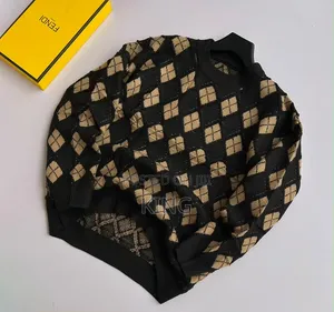 Light Brown Argyle Diamond Sweater