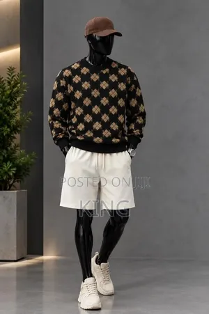 Light Brown Argyle Diamond Sweater