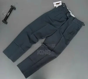 Men's Gurkha-Style Formal/Pleated Beltless Trousers