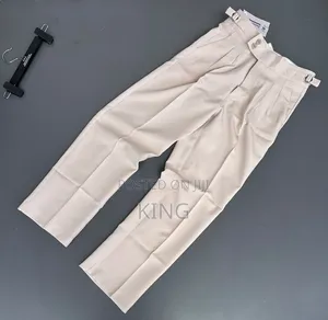 Men's Gurkha-Style Formal/Pleated Beltless Trousers