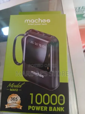 Maches Model A12 Portable Power Bank With Built-in Digital Display
