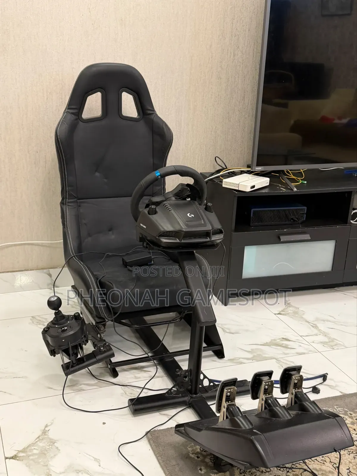Gaming Racing Steering Wheel Cockpit