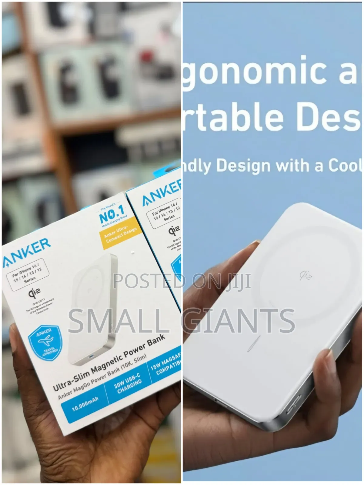 Anker MagGo Power Bank Ultra-Slim 10,000mAh Magnetic Battery Pack