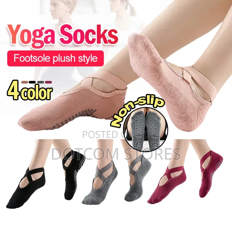 Pair of Non-Slip Unisex Yoga Socks