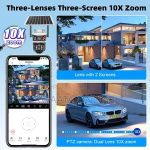 4G SimCard 4K Ultra HD Solar Security Camera – PTZ, Wi-Fi Wireless