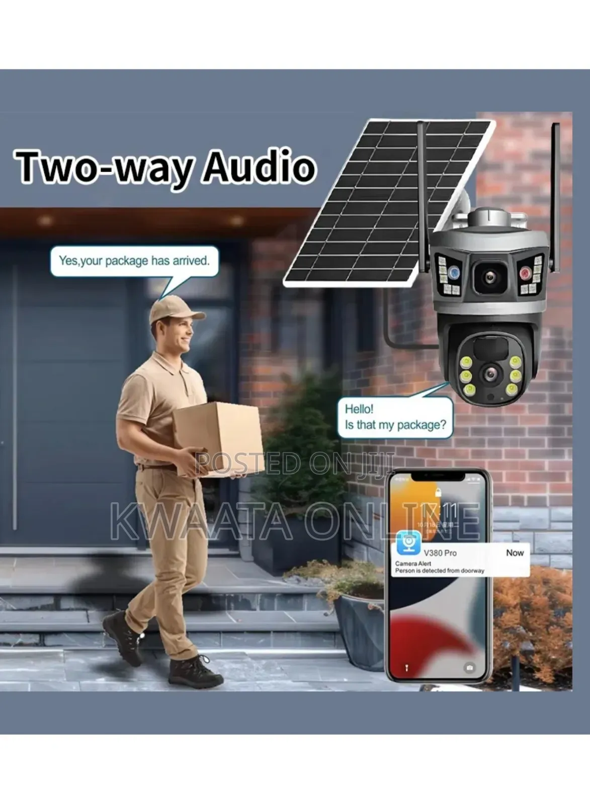 4G SimCard 4K Ultra HD Solar Security Camera – PTZ, Wi-Fi Wireless