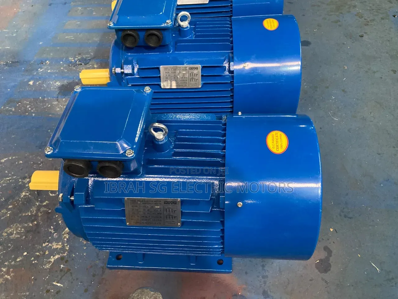 Brand New Three and Single Phase Motors