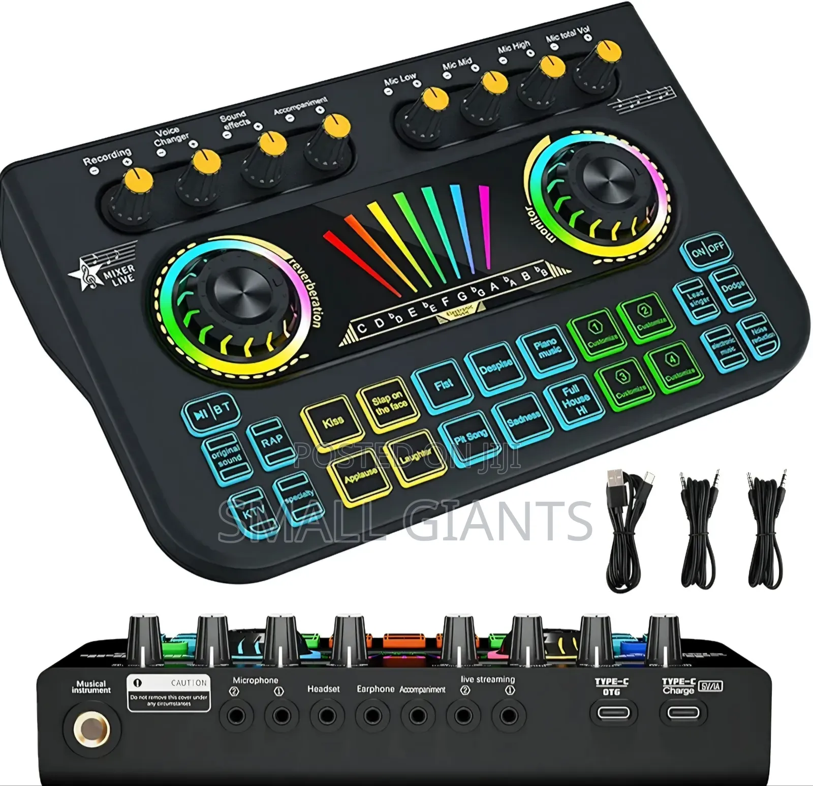 X3 Live Sound Card and Voice Changer Mixer