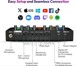 X3 Live Sound Card and Voice Changer Mixer