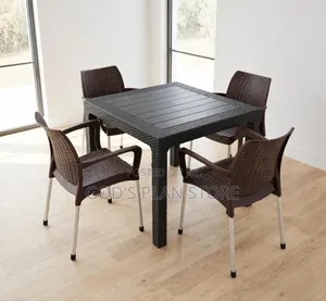 Garden and Parties Dining Plastic Table and Chairs