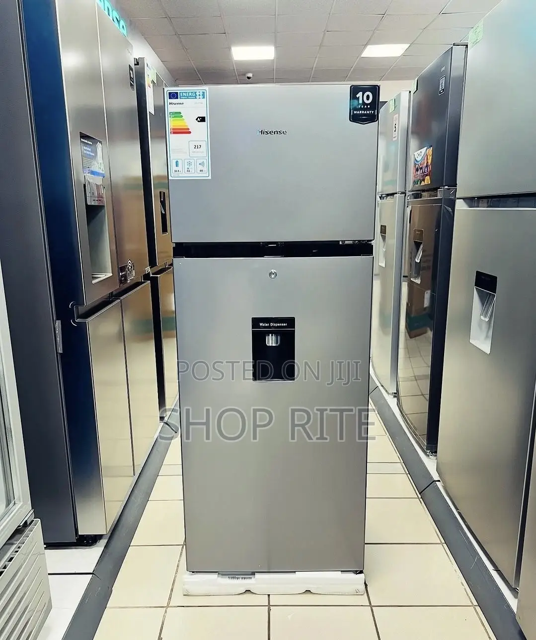 Hisense Refrigerator Double Door 270litres With a Dispenser