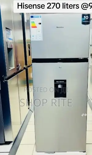 Hisense Refrigerator Double Door 270litres With Dispenser